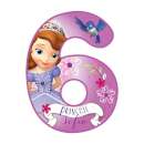 Sofia the First Number 6 Edible Icing Image